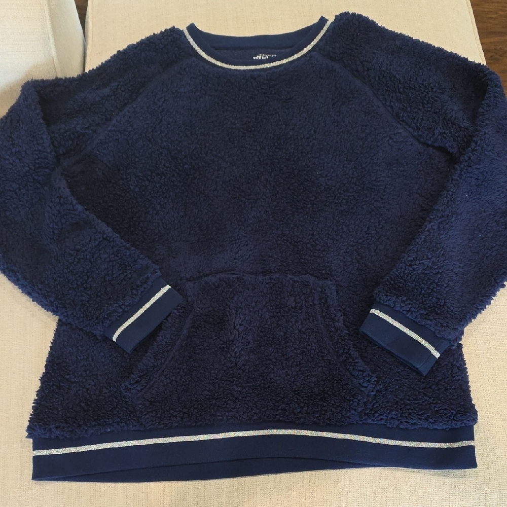 BCG Navy Fleece Varsity Pullover